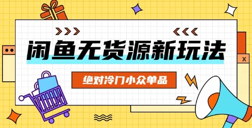 闲鱼无货源冷门单品项目,绝对冷门小众单品-金云网创