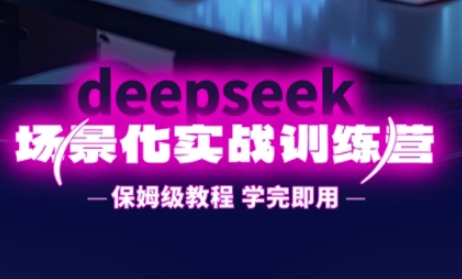 DeepSeek场景化实战训练营,保姆级教程,学完即用,手把手教你用DeepSeek提升效率-金云网创